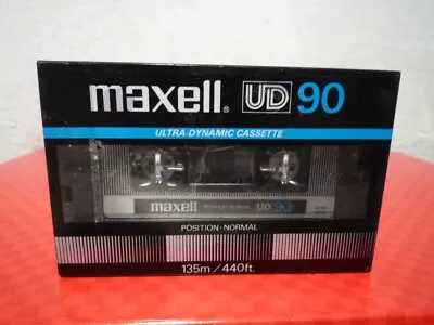Maxell ~ Ud90 ~ Ultra Dynamic Cassette ~ Normal Bias ~ Factory Sealed! • $12.99