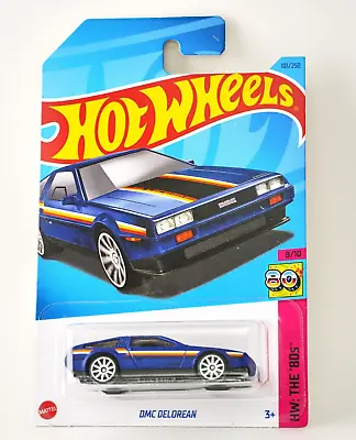 HOT WHEELS DMC Delorean Blue  - 2023 HW The 80S #8/10 • $1.94