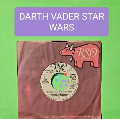 London Symphany Star Wars Imperial..darth Vader Soundtrack Promo 45 Rpm Record • $10