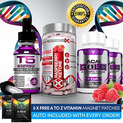£15.11 • Buy Raspberry Ketone Fast Weight Loss Fat Burners Slimming Caps Keto Diet Pills 