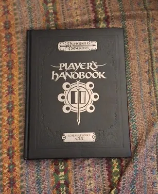 LEATHER Dungeons & Dragons Player's Handbook SPECIAL EDITION Core Rulebook 3.5  • $149.99