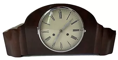 Antique German Mauthe Deco Mantle Bing Bong Chime Clock 565049 With Key Pendulum • $512.88