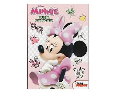Disney Junior Minnie Super Book To Color Smiles Are In Style - 64 Pages • $9.99