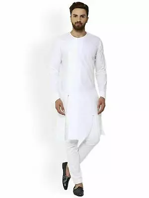 Mens Kurta Cotton Clothing Kurta Homewear Shirts Top Shirt Solid Kurta Indian • $19.68