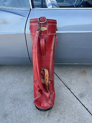 Vintage Titleist Red Cart Staff Bag Golf Rare • $105