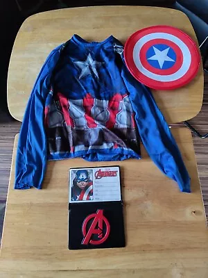 Kids Marvel Avengers Captain America Costume 4 -  6 Years  • £12.99