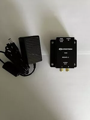 Crestron ABAR-1 Cat5 Balance Audio Receiver To RCA With Power Supply  • $15