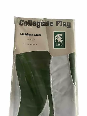 Michigan State Spartans MSU 28 X 44 Appliqué Collegiate House Flag • $32.50