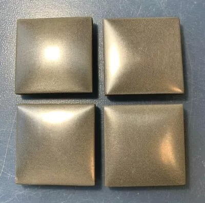 Lot Of 4 Bright Nickel Cast Metal 2X2  Square Accent Tile - Somerset Collection • $14.99