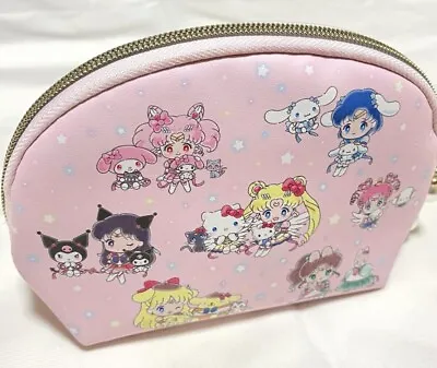 New！sailor Moon Cosmos Sanrio Characters Make Up Pouch Hello Kitty Gift • $21.99
