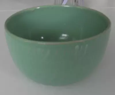 Vintage Retro Heavy Ceramic Mint Green Planter Bowl Ornament Used Indoor Outdoor • £12
