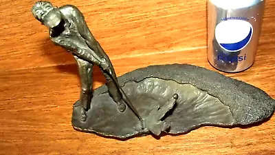 Vtg Mark Hopkins Bronze Golfer In Sand Trap 89 434 /2500 VGC Free S/H  • $349.99