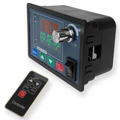 Digital DC Motor Speed Controller Wireless Remote RGB Time Reverse DC10-55V 40A • $29.49