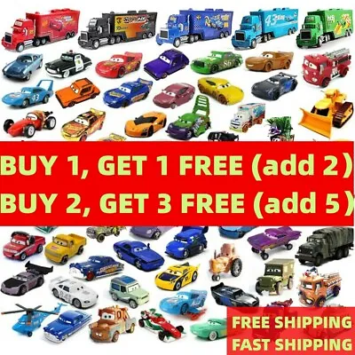 Disney Pixar Cars Lot Lightning McQueen 1:55 Diecast Model Toy Car Gift For Boy • £10.49