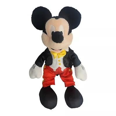 Mickey Mouse Plush 11” Yellow Bow Tie Tuxedo Disney Parks Disneyland • $9.98