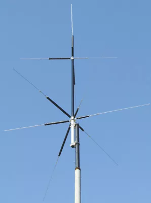 MFJ-2389 Compact 8-Band (80/40/20/15/10/6/2M&70CM) Vertical HF/VHF/UHF Antenna • $446.95