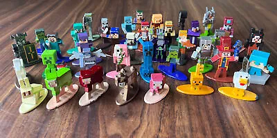 Minecraft Metal Figure Lot 37 Figures Minecraft Steve Creeper • $19.99