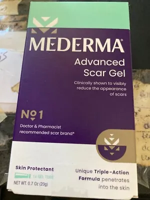 NEW Mederma Advanced Scar Gel 0.7 Oz EXP 3.25 And Greater New Box Never Opened • $7.25