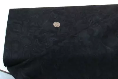 BENARTEX Quilt-craft Fabric MARBELLA Black 2 Yds (1714-12) Brilliant Marbled • $11.77