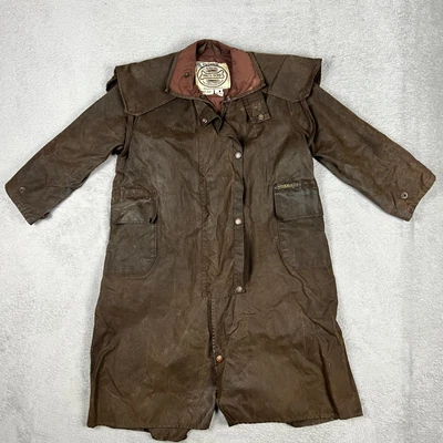 £87.75 • Buy Vintage Drizabone Riding Coat Size 8-10 Heavy Weight Oil Skin  Iconic Chest 85