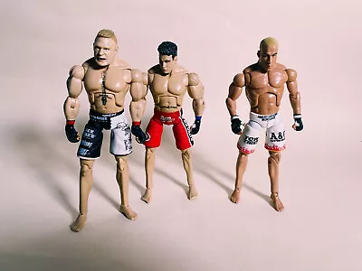 Frank Mir Tito Ortiz Brock Lesnar MMA Action Figures UFC  Lot 3x Read • $29.99