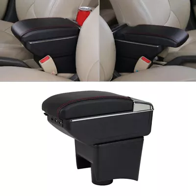 Car Rotatable Armrest Arm Rest Storage Box Fit For VW Polo Mk5 Vento 2010-2017 • $311.82