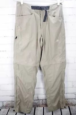 Mountain Hardwear Mesa Convertible Pants / Shorts 100% Nylon Zip Off Men's M Tan • $58