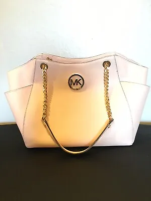 Michel Kors Mothers Day Rare Light Pink Handbag Jetset Chained Handle • $49.95