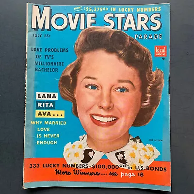 Movie Stars Parade Magazine July 1954 - Rock Hudson Debbie Reynolds Lana • $9.99