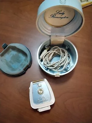 Vintage 1950S Lady Remington Electric Shaver Razor W/ Case MUST HAVE • $12