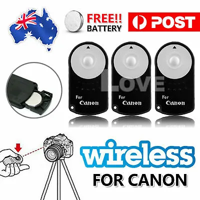New RC-6 Wireless Remote Control For Canon 7D 70D 700D 6D EOS M Mark III MARK3 • $5.85