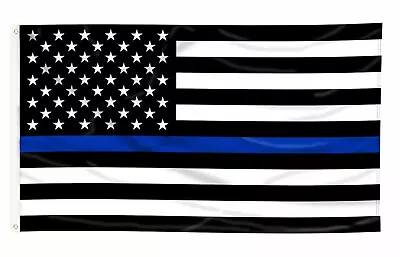 3'x5' Thin Blue Line Police Lives Matter Law Enforcement American USA US Flag • $3.75