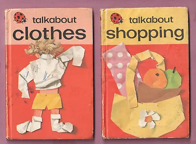 2 Ladybird Books - Series 735 - Talkabout Clothes / Shopping • £3.99