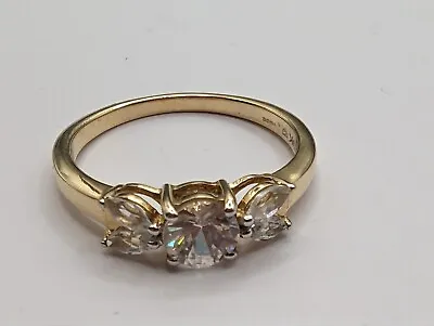 Vintage 9ct Gold & Clear Spinel Dress Ring. Superb Condition. No Reserve • £12.50