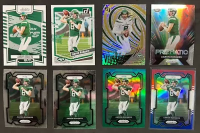 Lot Of 8 Aaron Rodgers 2023 Prizm Donruss Green Red White Blue Jets Color Match • $9.95