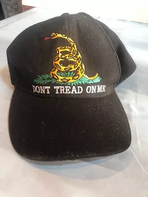 Don't Tread On Me Black Cap King Baseball Cap Hat READ DESCRIPTION • $9.94