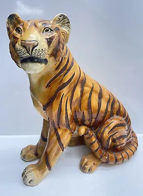 Mar Wal Ind. Inc. Bengal Tiger Sculpture Chalkware Composition (14 In Tall) Rare • $249.99