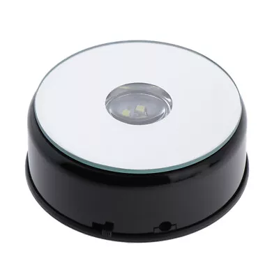 USB Powered Turntable Electric Rotating Display Stand Mirrored Holder  • $20.95