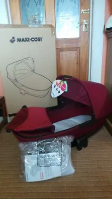 £40 • Buy *NEW* Maxi Cosi Baby Foldable Carrycot *NEW* Mattress *NEW* Net *NEW* Rain Cover