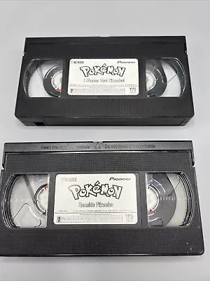 2 Pokémon VHS Tapes “I CHOOSE YOU-PIKACHU”&”SEASIDE PIKACHU” V2315 • $11.25