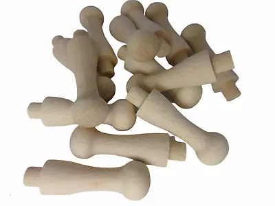 63mm Beech Shaker Pegs Wood Jacket Coat Hanger Decoration Wooden Hooks Hangers • £6.99