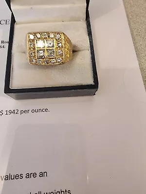$5250 • Buy Mens 18 Carat Diamond Ring