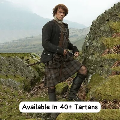 Scottish Great Kilt Traditional 6 Yards Great Plaid Kilts For Men In 50+ Tartans • $76