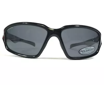 $54.99 • Buy Coyote Sunglasses TR90 Venom Black Square Wrap Frames With Blue Polarized Lenses