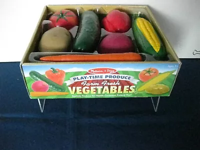 Melissa And Doug Play-Time Produce Farm Fresh Vegetables Set Of 7 Box Realistic • $14.99