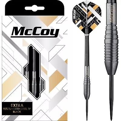 £3.45 • Buy Tungsten Darts Set 21g 23g 25g Grams 90% McCoy Extra Black