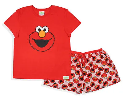 Sesame Street Women's Face Tossed Print Sleep Pajama Set Shorts • $30.99