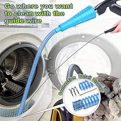$8.79 • Buy Dryer Vent Cleaner Kit Vacuum Hose Attachment Brush Lint Remover Power Washer US