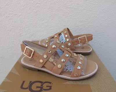 Ugg Latte Zariah Studded Bling Gladiator Sandals Women Us 9.5/ Eur 40.5 ~nib • $49.95