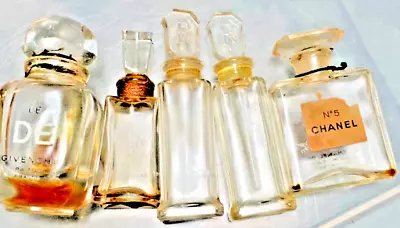 Antique Perfume Bottles Lot Vintage Dior Chanel Givenchy Balenciaga • $35